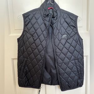 LEVELWEAR QUILTED VEST WITH HOUNDSTOOTH ELEPHANT